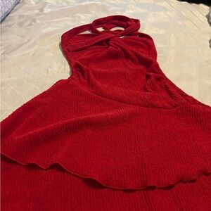 SHEIN Red Wedding Dresses Red beautiful